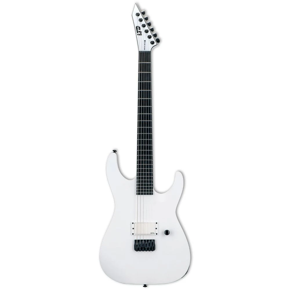 ESP LTD M-HT Arctic Metal Guitar, Snow White Satin