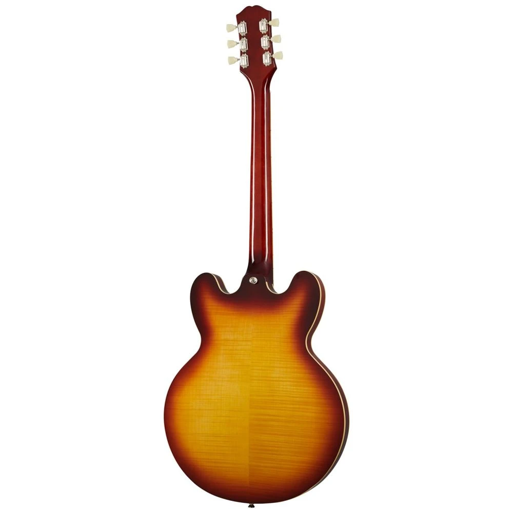 Epiphone Inspired By Gibson ES-335 Figured, Raspberry Tea Burst - Image 3