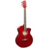 Brunswick Slimline Auditorium Cutaway Electro Acoustic Dark Red Gloss