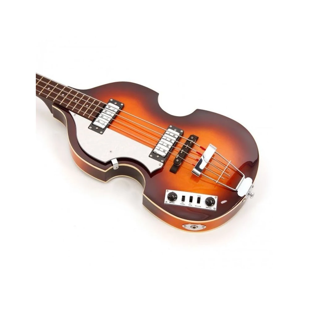 Hofner Ignition Violin Bass Left Handed, Sunburst - Image 4