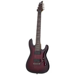 B-Stock Schecter Demon-7 7-String Electric Guitar, Crimson Red Burst