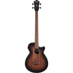 Ibanez Aegb24e Acoustic Bass Guitar, Mahogany Sunburst High Gloss