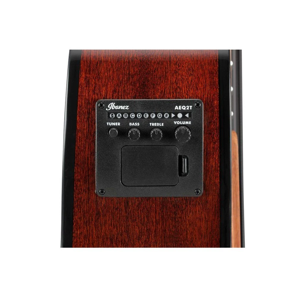 Ibanez Aegb24e Acoustic Bass Guitar, Mahogany Sunburst High Gloss - Image 4