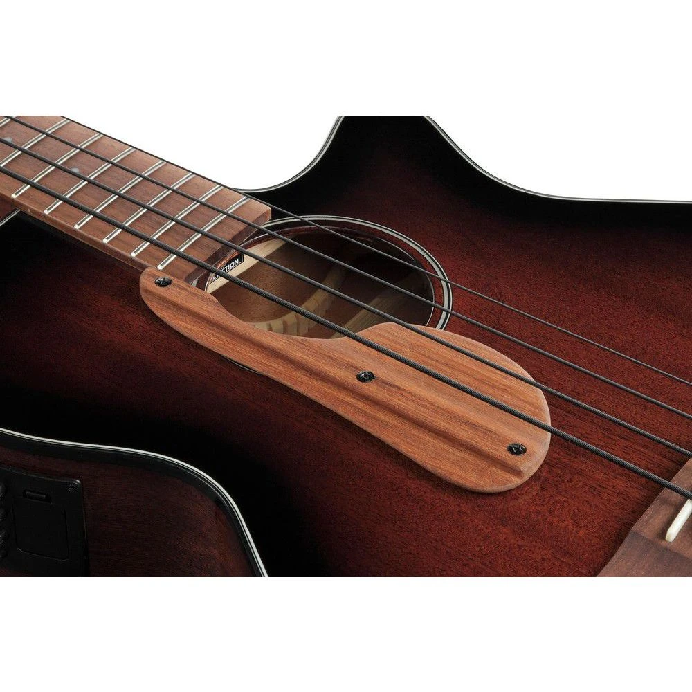 Ibanez Aegb24e Acoustic Bass Guitar, Mahogany Sunburst High Gloss - Image 5