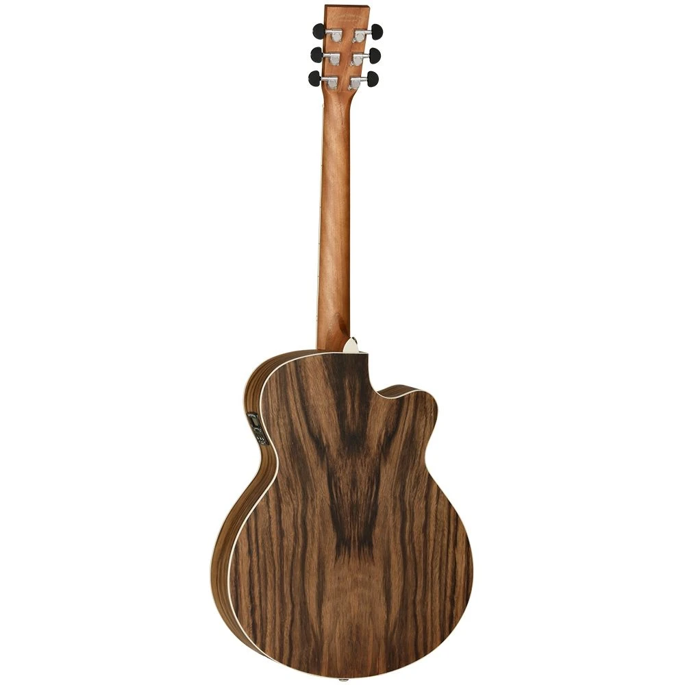 Tanglewood Left-Handed Super Folk Cutaway, Pacific Walnut / Spruc - Image 2