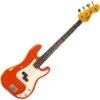 Vintage V4 Bass Icon, Distressed Firenza Red