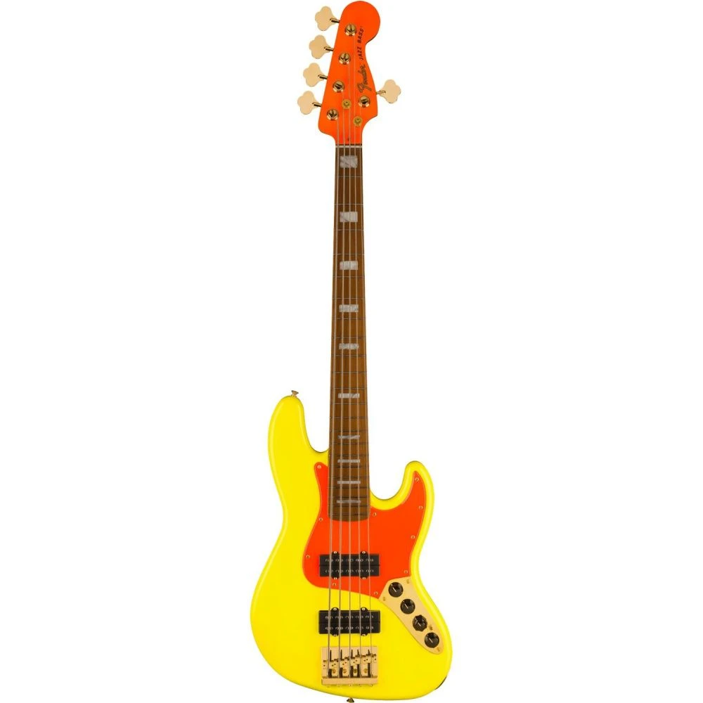Fender MonoNeon Signature Jazz Bass V, Neon Yellow