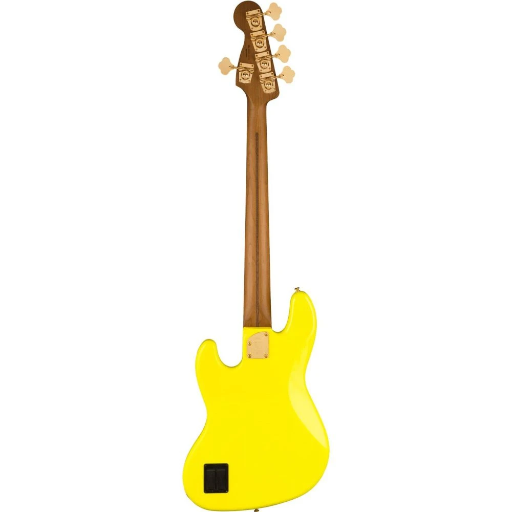 Fender MonoNeon Signature Jazz Bass V, Neon Yellow - Image 2