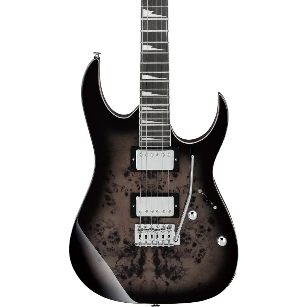 Ibanez GRG220Pa1-BKB Electric Guitar, Transparent Brown Black Burst - Image 3
