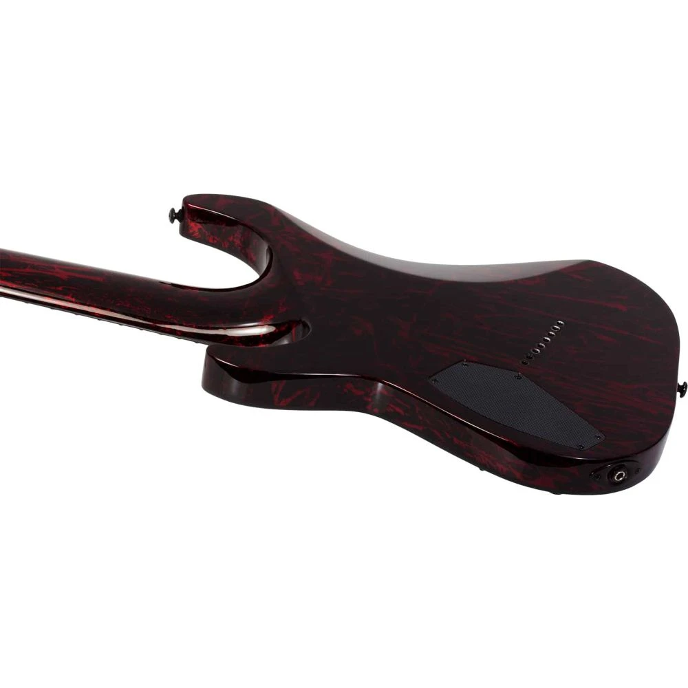 Schecter C-8 MS Silver Mountain Blood Moon - Image 3