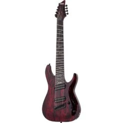 Schecter C-8 MS Silver Mountain Blood Moon