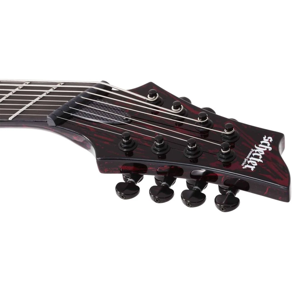 Schecter C-8 MS Silver Mountain Blood Moon - Image 4