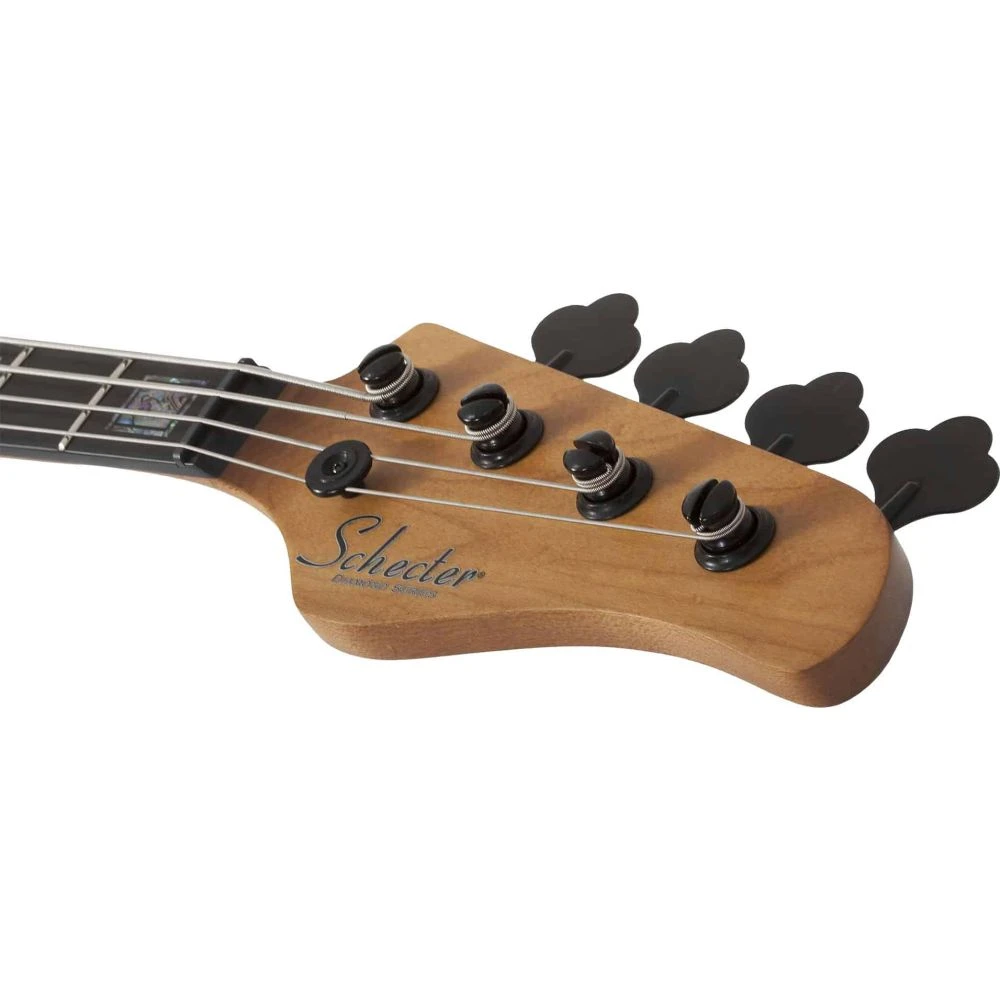 Schecter Bass Model-T 4 Exotic Black Limba - Image 6