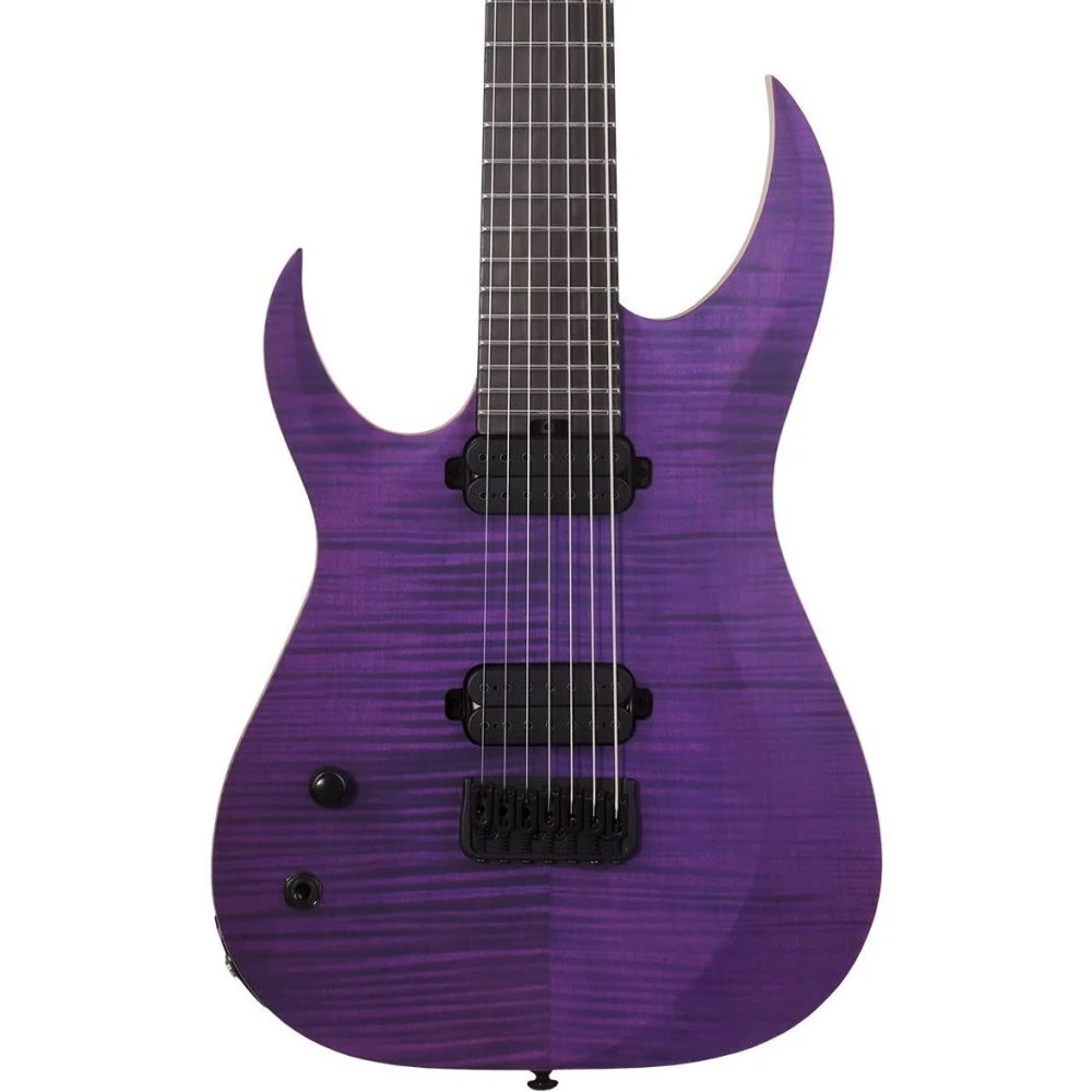 Schecter John Browne Signature TAO-7 Satin Transparent Purple LH - Image 3