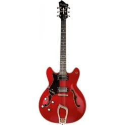 Hagstrom Viking Electric Guitar, Wild Cherry Trans Left Handed