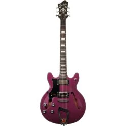 Hagstrom Alvar Electric Guitar, L/H Met.Mid.Purple