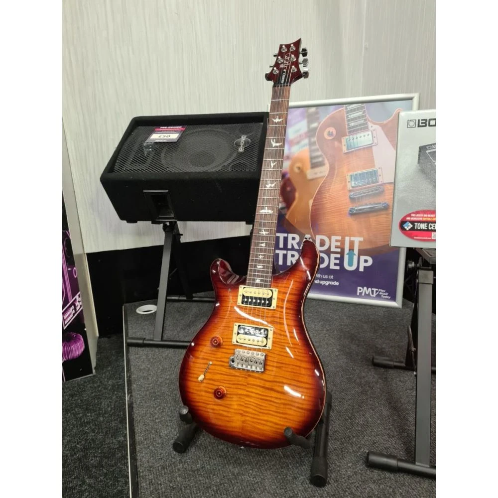 Pre-Owned PRS SE Custom 24 Left-Handed, Tobacco Sunburst