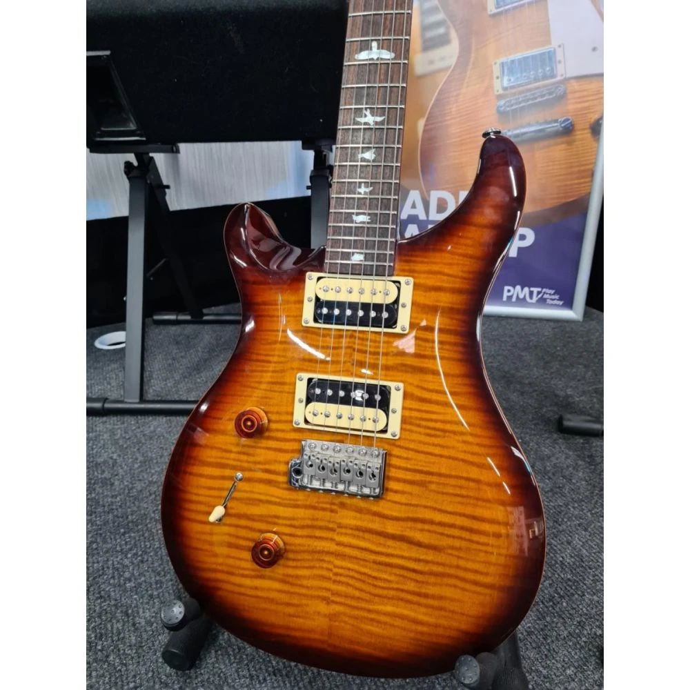 Pre-Owned PRS SE Custom 24 Left-Handed, Tobacco Sunburst - Image 2