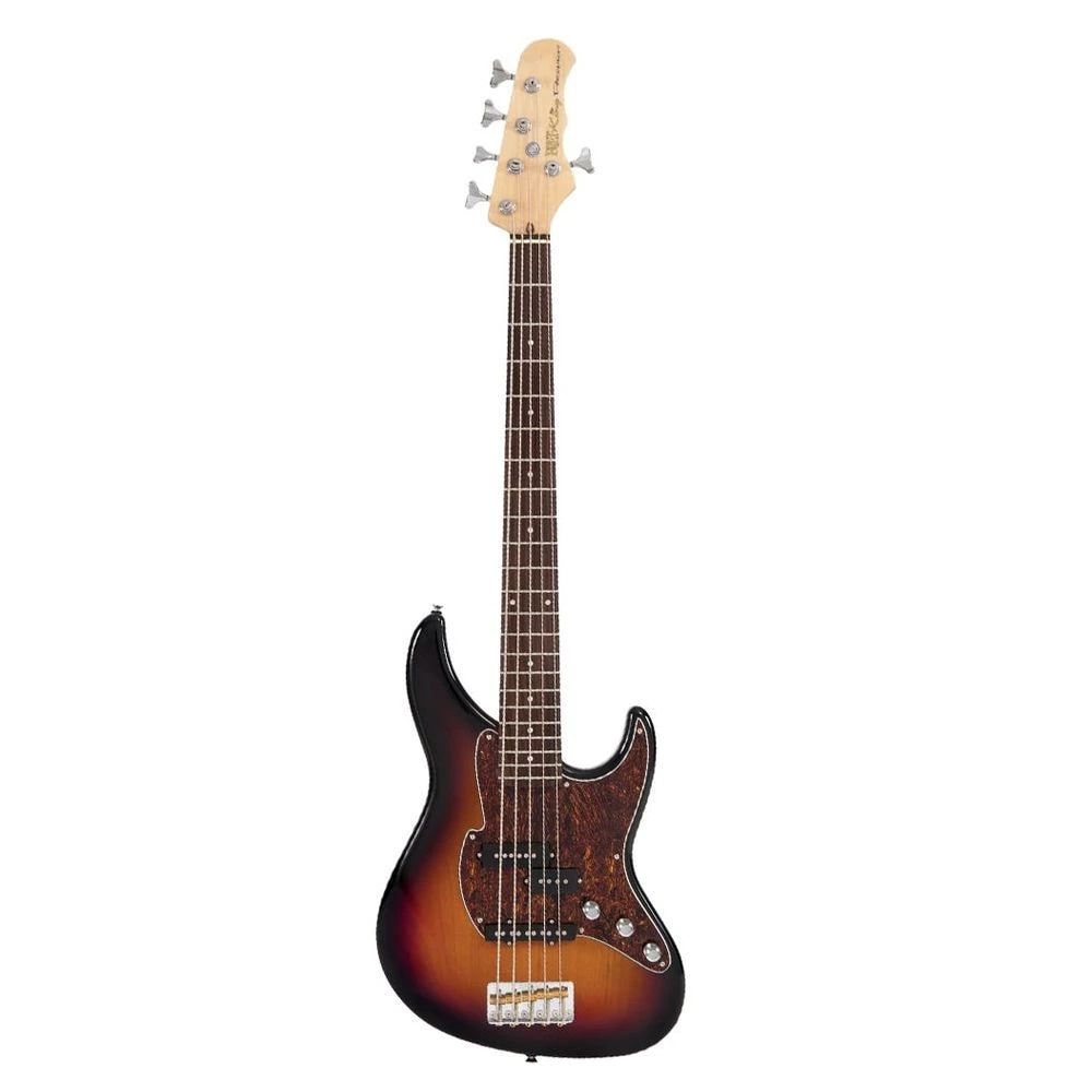 Fret King Black Label Perception 5 Bass - Original Classic Burst