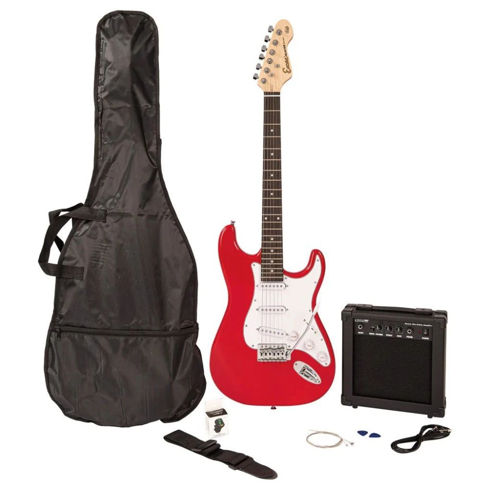 Encore E60 Blaster Electric Guitar Pack, Gloss Red