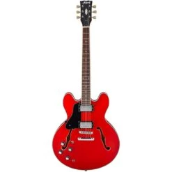 Antiquity AQ35L Left-handed Electric Guitar, Cherry Red