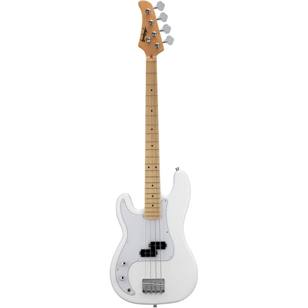 Antiquity AQ-PB-L Left-handed Bass Guitar, White