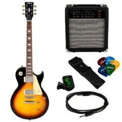 Antiquity LS1 Beginner Electric Guitar Pack, Vintage Sunburst