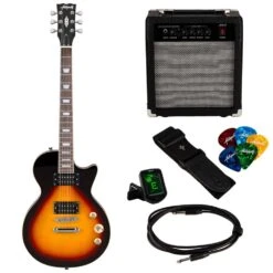 Antiquity LSB Beginner Electric Guitar Pack, Vintage Sunburst