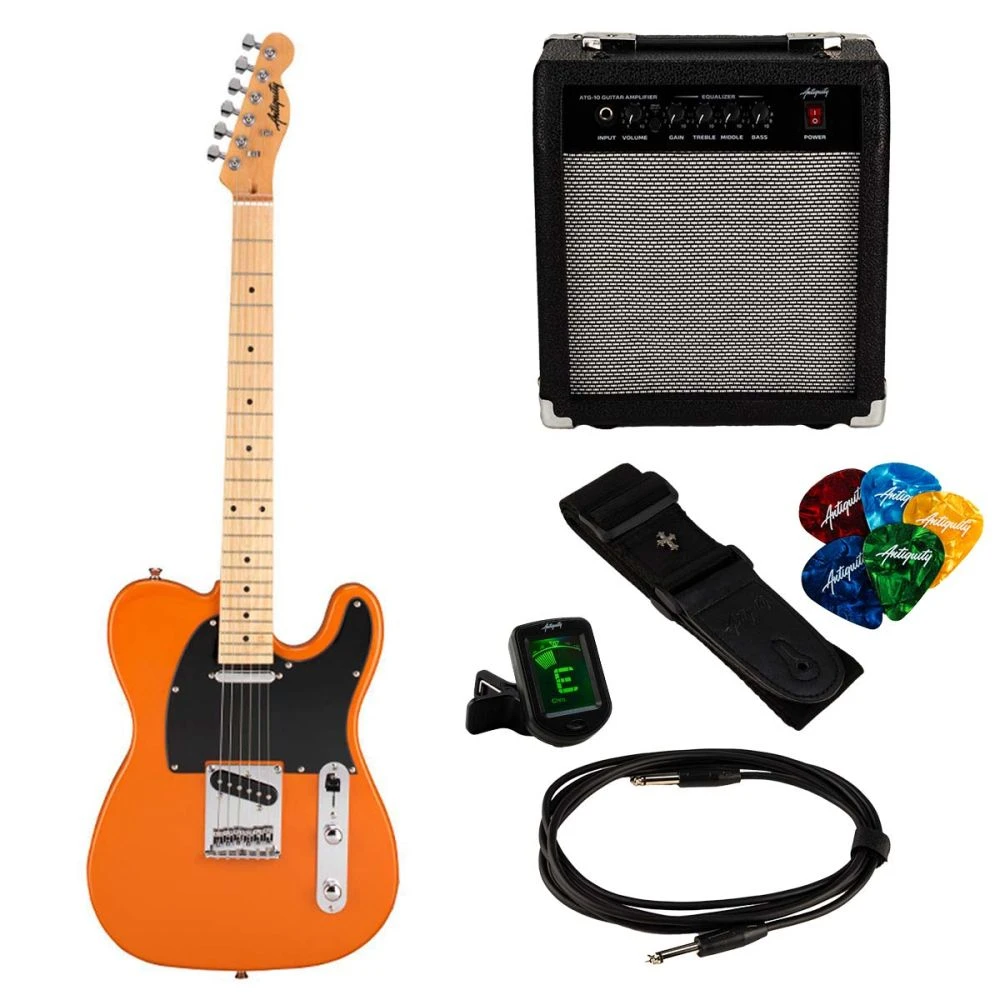 Antiquity TL1 Beginner Electric Guitar Package, Blonde