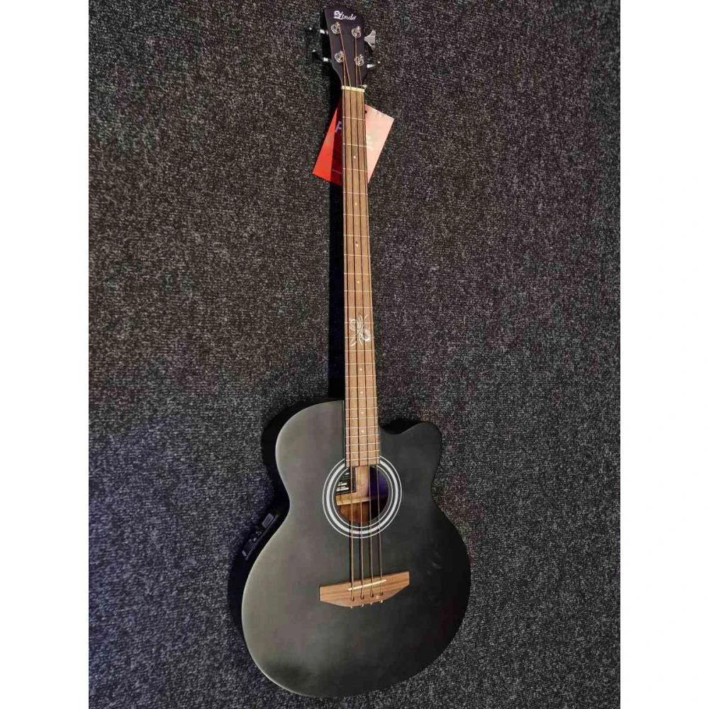 Pre-Owned Lindo ACB Electro-Acoustic Bass Guitar, Black Matte