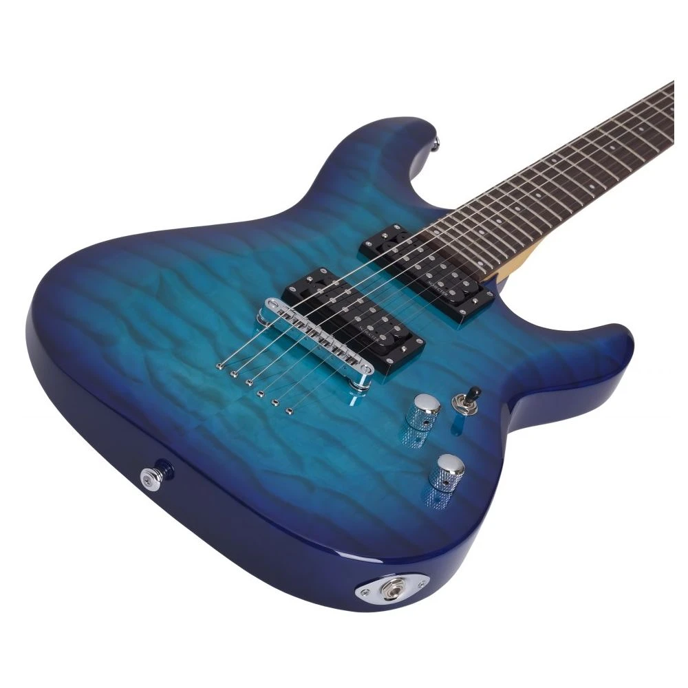 Schecter C-6 Plus Ocean Blue Burst - Image 3