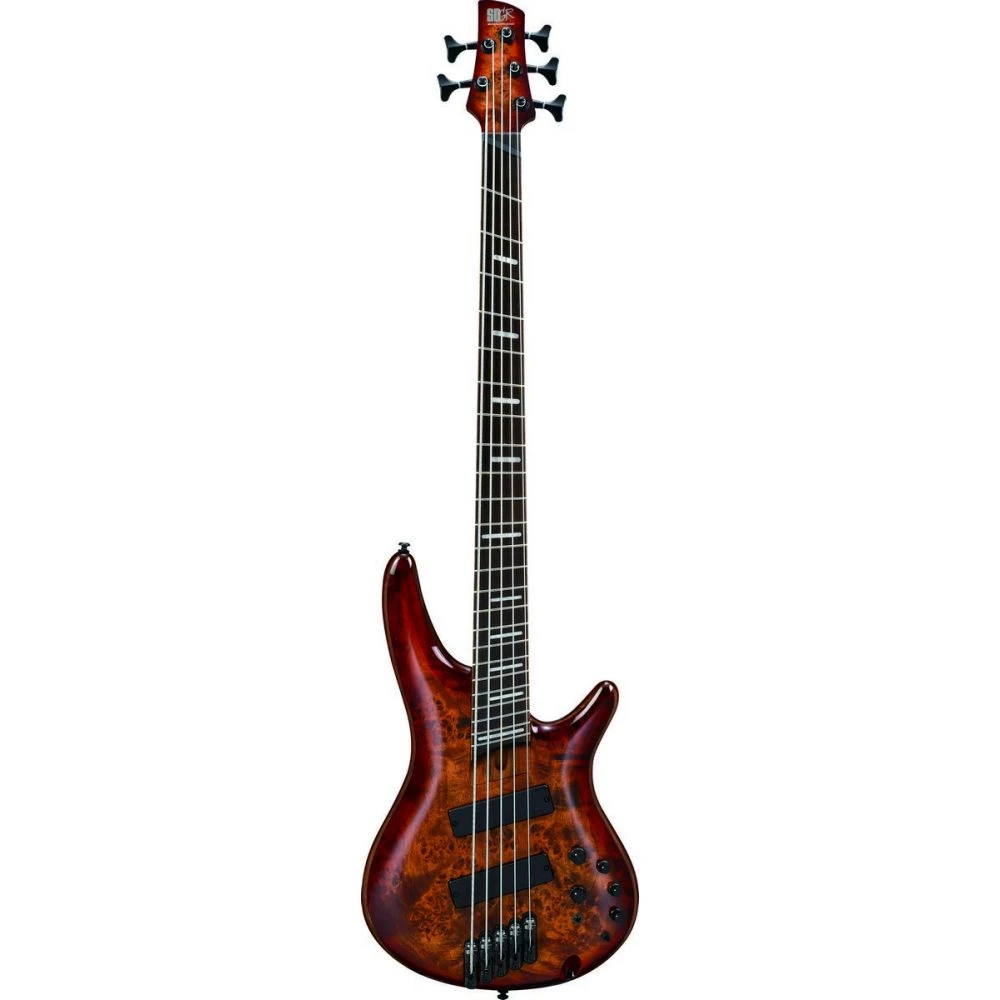 Ibanez SRMS805 SR Multiscale Fanned Fret Bass, Brown Topaz Burst