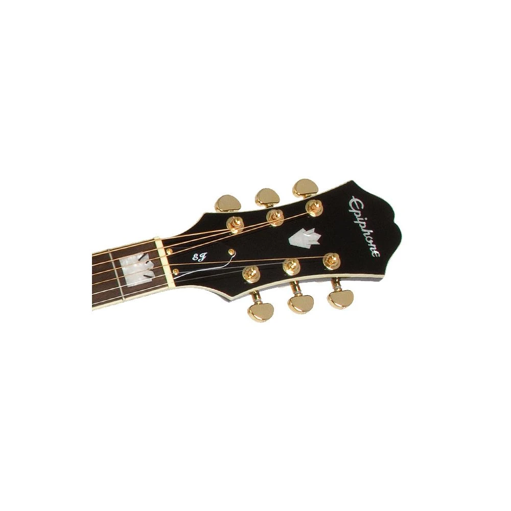 Epiphone J-200EC Electro Acoustic Guitar, Black - Image 3