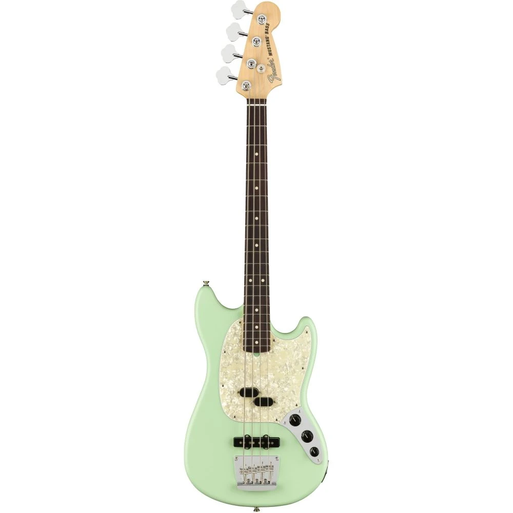 Fender American Performer Mustang Bass Satin Surf Green
