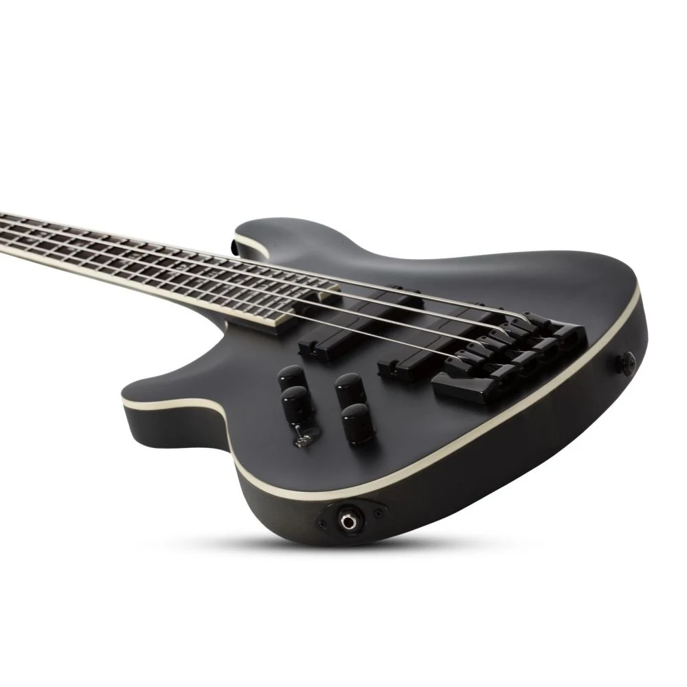Schecter SLS Elite-4 Evil Twin Satin Black LH Bass Guitar - Image 4