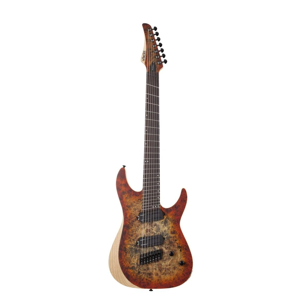 Schecter Reaper-7 Multi-Scale Inferno Burst 7 String Guitar