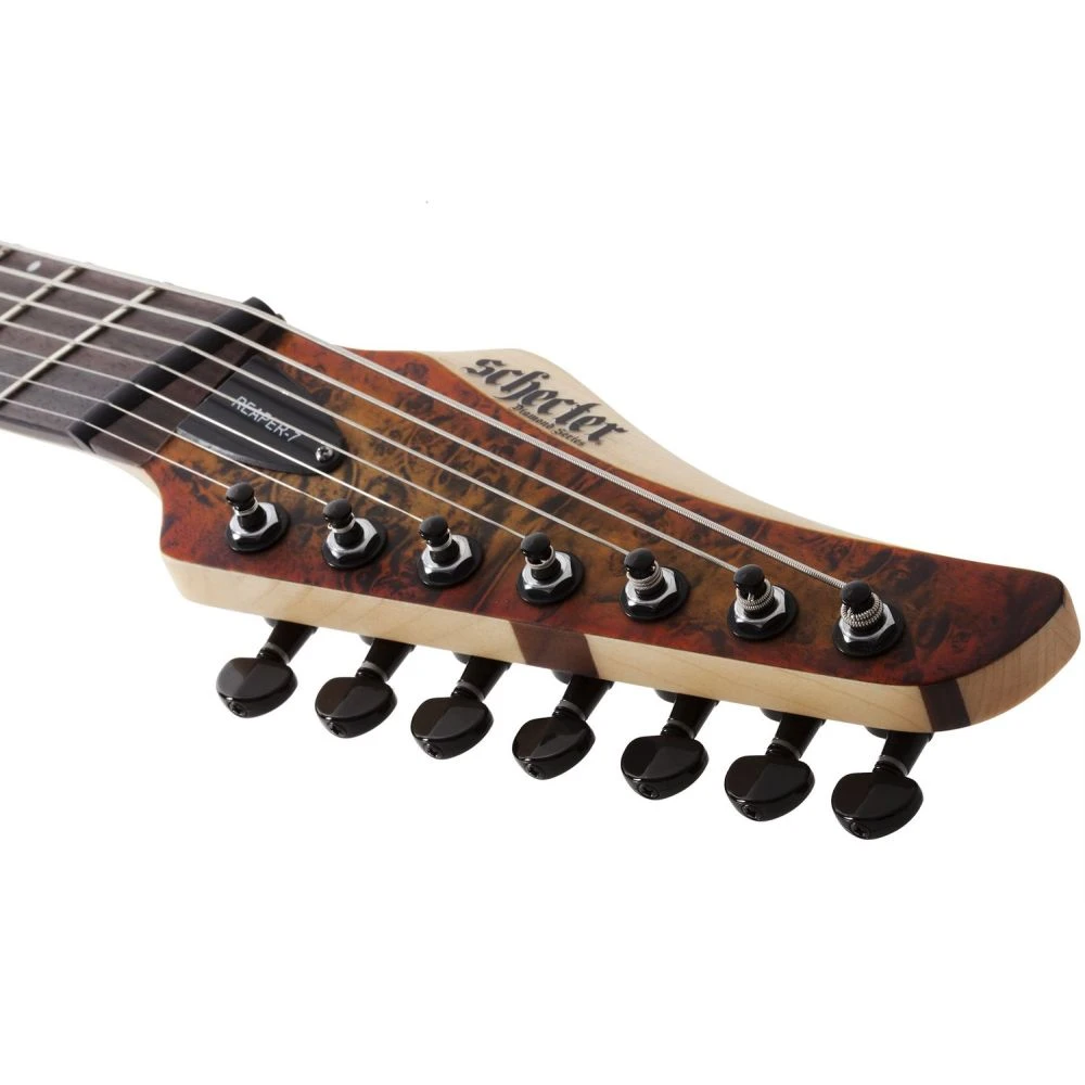 Schecter Reaper-7 Multi-Scale Inferno Burst 7 String Guitar - Image 2