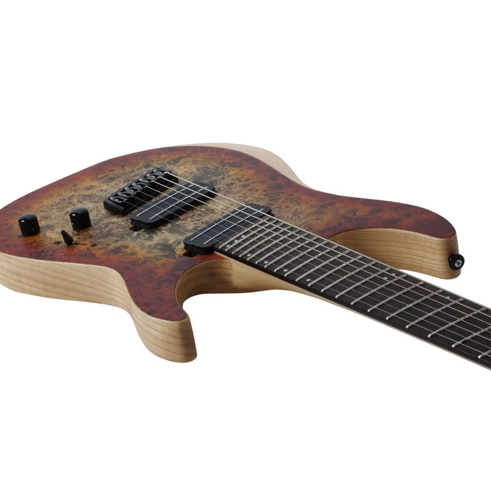 Schecter Reaper-7 Multi-Scale Inferno Burst 7 String Guitar - Image 3