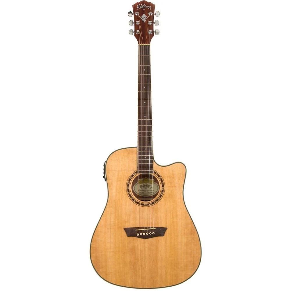 Washburn WD7SCE-N Natural Harvest 7 Series Electro-Acoustic Guitar