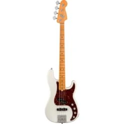 Fender American Ultra Precision Bass Guitar, MN, Arctic Pearl