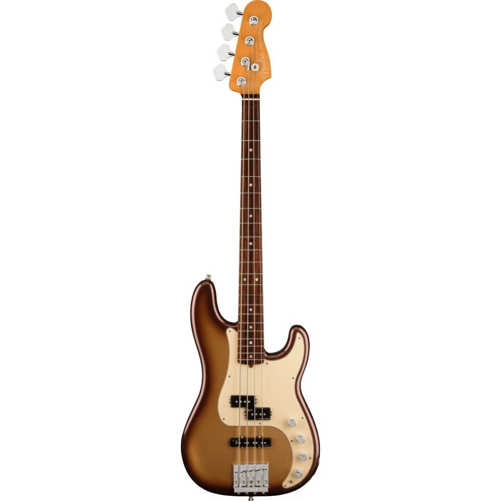 Fender American Ultra Precision Bass Guitar, RW, Mocha Burst