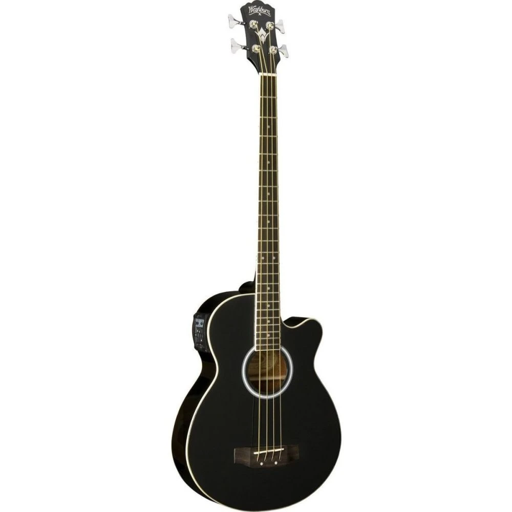Washburn AB5-B Black Acoustic Bass Guitar
