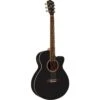 Washburn WGJ7SCEBM Electro Acoustic Guitar, Black Matte