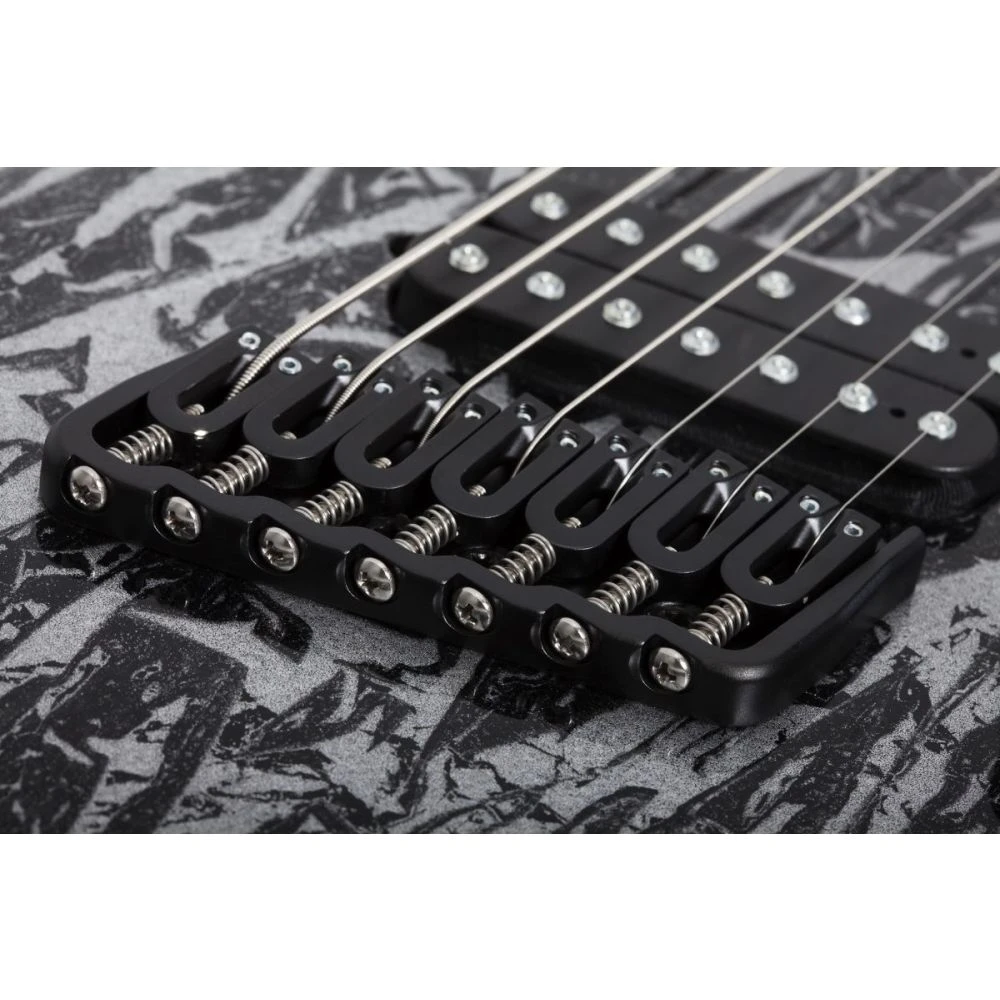 Schecter C-7 Multiscale Silver Mountain 7-String Electric Guitar - Image 4