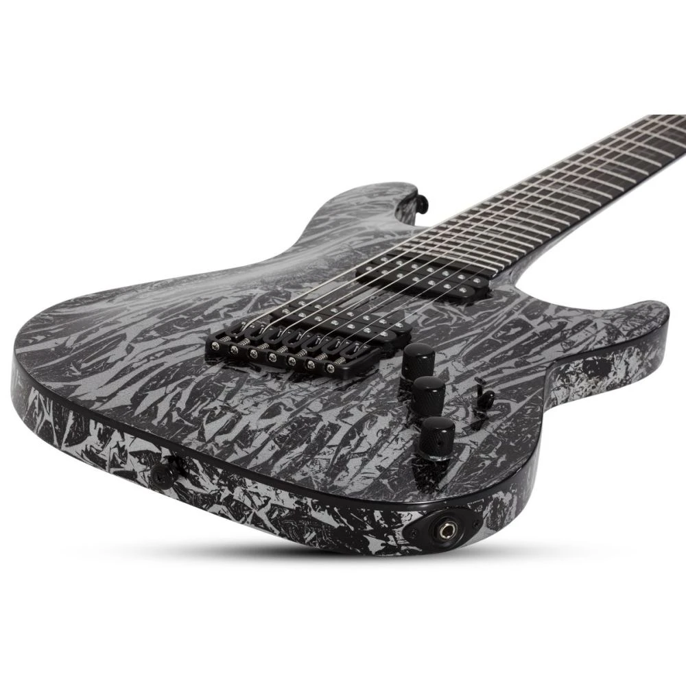 Schecter C-7 Multiscale Silver Mountain 7-String Electric Guitar - Image 6