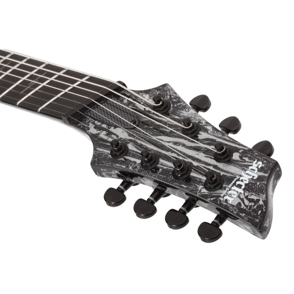 Schecter C-7 Multiscale Silver Mountain 7-String Electric Guitar - Image 7