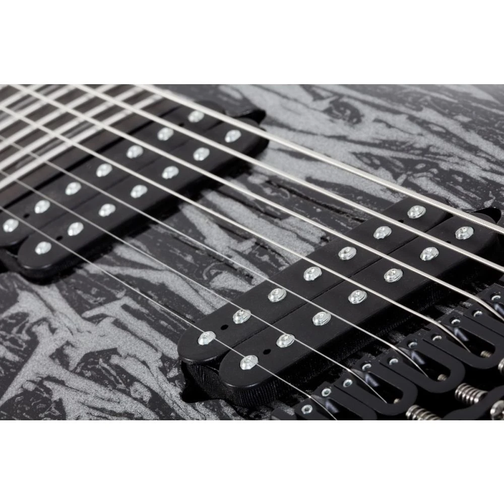 Schecter C-7 Multiscale Silver Mountain Left Handed 7-String Guitar - Image 2