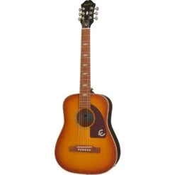Epiphone Lil' Tex Travel Sized Electro-Acoustic, Faded Cherry Sunburst